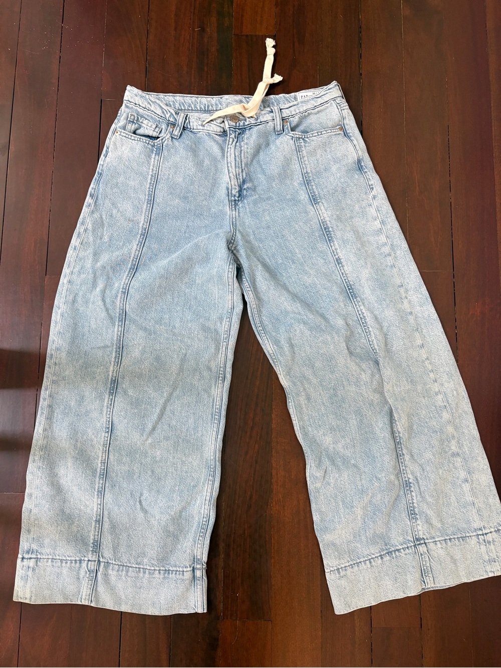 GAP Light Blue Baggy Mid-Rise Denim Pants